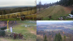 Sdružený snímek okolí chaty Myslivna