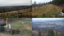 Sdružený snímek okolí chaty Myslivna