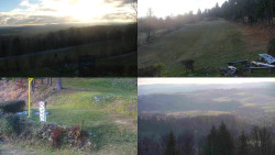 Sdružený snímek okolí chaty Myslivna