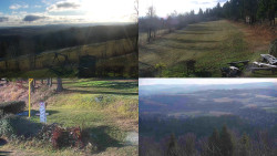 Sdružený snímek okolí chaty Myslivna