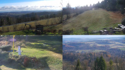 Sdružený snímek okolí chaty Myslivna