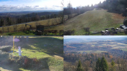 Sdružený snímek okolí chaty Myslivna