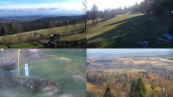 Sdružený snímek okolí chaty Myslivna