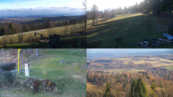 Sdružený snímek okolí chaty Myslivna