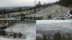 Sdružený snímek okolí chaty Myslivna