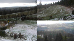 Sdružený snímek okolí chaty Myslivna