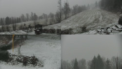 Sdružený snímek okolí chaty Myslivna