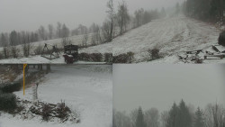 Sdružený snímek okolí chaty Myslivna