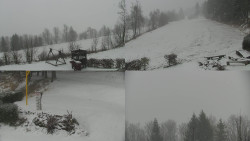 Sdružený snímek okolí chaty Myslivna