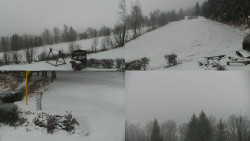 Sdružený snímek okolí chaty Myslivna