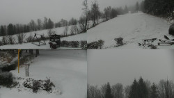 Sdružený snímek okolí chaty Myslivna