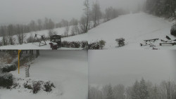 Sdružený snímek okolí chaty Myslivna