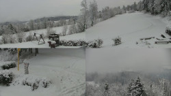 Sdružený snímek okolí chaty Myslivna