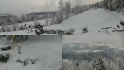 Sdružený snímek okolí chaty Myslivna