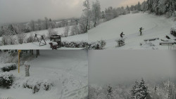 Sdružený snímek okolí chaty Myslivna