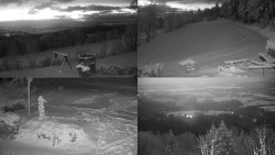 Sdružený snímek okolí chaty Myslivna