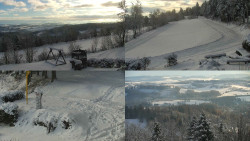 Sdružený snímek okolí chaty Myslivna