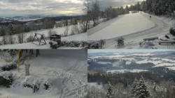 Sdružený snímek okolí chaty Myslivna