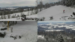 Sdružený snímek okolí chaty Myslivna