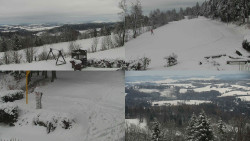 Sdružený snímek okolí chaty Myslivna