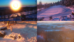 Sdružený snímek okolí chaty Myslivna