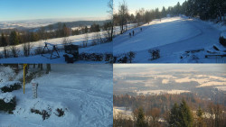 Sdružený snímek okolí chaty Myslivna