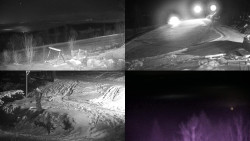 Sdružený snímek okolí chaty Myslivna