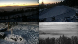 Sdružený snímek okolí chaty Myslivna