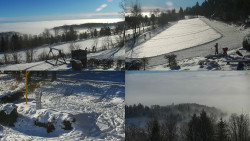 Sdružený snímek okolí chaty Myslivna