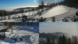 Sdružený snímek okolí chaty Myslivna