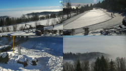 Sdružený snímek okolí chaty Myslivna