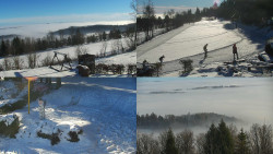 Sdružený snímek okolí chaty Myslivna