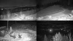 Sdružený snímek okolí chaty Myslivna