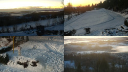 Sdružený snímek okolí chaty Myslivna