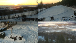 Sdružený snímek okolí chaty Myslivna