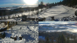 Sdružený snímek okolí chaty Myslivna