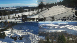 Sdružený snímek okolí chaty Myslivna