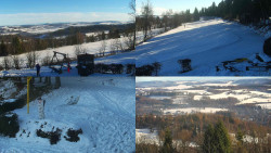 Sdružený snímek okolí chaty Myslivna