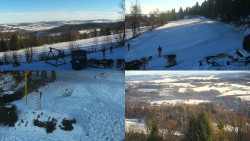 Sdružený snímek okolí chaty Myslivna