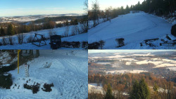 Sdružený snímek okolí chaty Myslivna