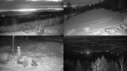 Sdružený snímek okolí chaty Myslivna