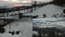 Sdružený snímek okolí chaty Myslivna