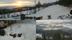 Sdružený snímek okolí chaty Myslivna