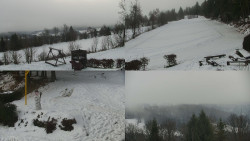 Sdružený snímek okolí chaty Myslivna