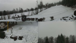 Sdružený snímek okolí chaty Myslivna