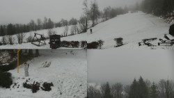 Sdružený snímek okolí chaty Myslivna