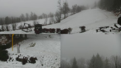 Sdružený snímek okolí chaty Myslivna