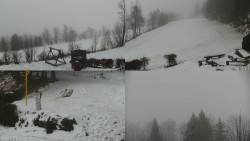 Sdružený snímek okolí chaty Myslivna