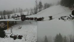 Sdružený snímek okolí chaty Myslivna