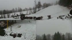 Sdružený snímek okolí chaty Myslivna